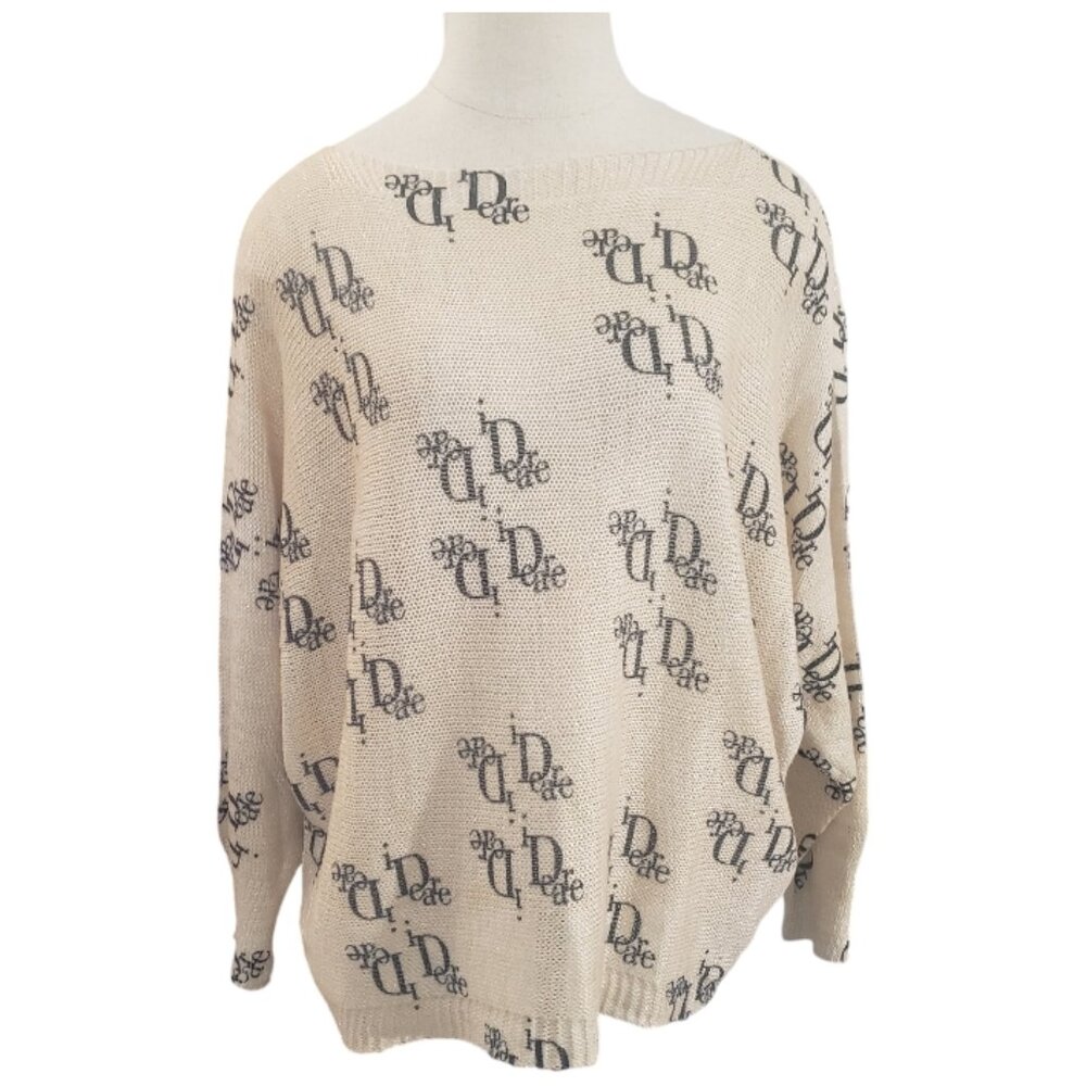 CT1991 Free for Humanity Beige & Black Sweater S